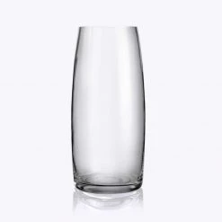 Staunton And Henry Home Accessories Hand-Blown Fluted Clear Glass Vase