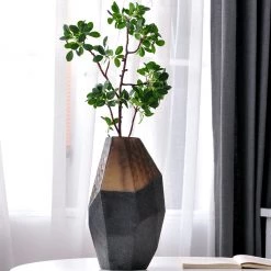 Staunton And Henry Modern Abstract Blue Glass Vase