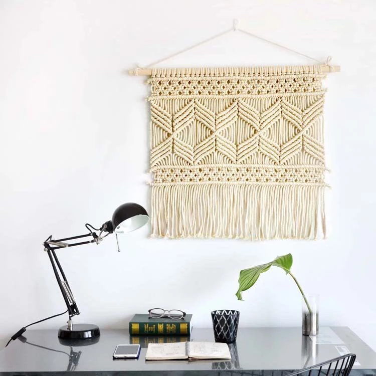 Staunton And Henry Off White Woven Wall Hanging Tapestry 1 Staunton And Henry Off White Woven Wall Hanging Tapestry