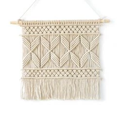 Staunton And Henry Off White Woven Wall Hanging Tapestry