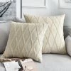 Staunton And Henry Home Accessories Embroidered Cream Linen Throw Cushion