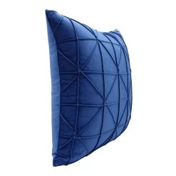 Staunton And Henry Sapphire Blue Geometric Throw Cushion Home Accessories