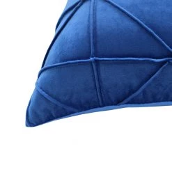 Staunton And Henry Sapphire Blue Geometric Throw Cushion Home Accessories