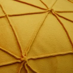 Staunton And Henry Golden Yellow Geometric Throw Cushion Home Accessories