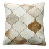 Staunton And Henry Minaret Cream And Fawn Patchwork Hide Cushion