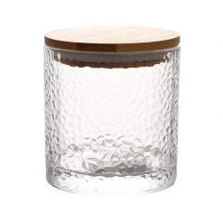 Staunton And Henry Dimpled Glass Kitchen Condiment Jar