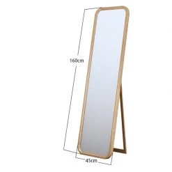 Staunton And Henry Solid Oak Standing Mirror
