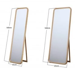 Staunton And Henry Solid Oak Standing Mirror 9 Staunton And Henry Solid Oak Standing Mirror
