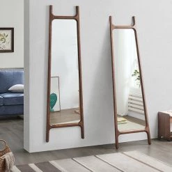 Staunton And Henry Modern Oriental Solid Wood Standing Mirror Furniture