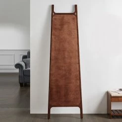 Staunton And Henry Modern Oriental Solid Wood Standing Mirror Furniture