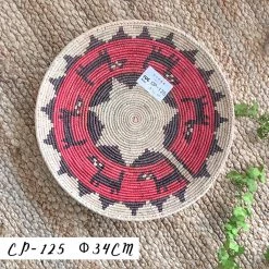 Staunton And Henry Decorative Tribal Woven Straw Bowls Wall Decor