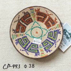 Staunton And Henry Decorative Tribal Woven Straw Bowls Wall Decor