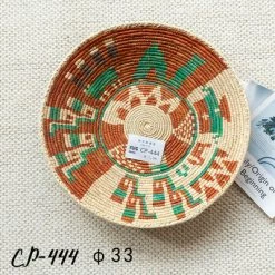 Staunton And Henry Decorative Tribal Woven Straw Bowls Wall Decor