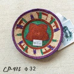 Staunton And Henry Decorative Tribal Woven Straw Bowls Wall Decor