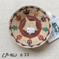 Staunton And Henry Decorative Tribal Woven Straw Bowls Wall Decor