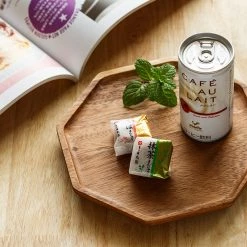 Staunton And Henry Acacia Wood Hexagon Serving Tray