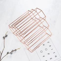 Staunton And Henry Gold Hexagon Wine Rack