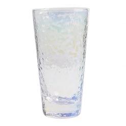 Staunton And Henry Dimpled Pearlescent Glass Tumbler - Set Of 4