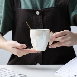 Staunton And Henry Kitchen Pearlescent Angel Wings Coffee Mug