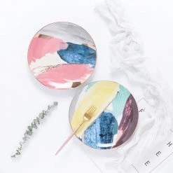 Staunton And Henry Modern Abstract Pastel Plates