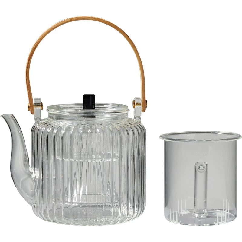 Staunton And Henry Modern Oriental Glass Tea Pot Set With Bamboo Handle 5 Staunton And Henry Modern Oriental Glass Tea Pot Set With Bamboo Handle