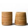 Staunton And Henry Rattan Utensil Holder