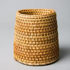 Staunton And Henry Rattan Utensil Holder