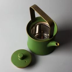 Staunton And Henry Mirai Modern Green Oriental Tea Pot Kitchen