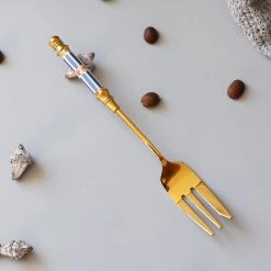 Staunton And Henry Gatsby Elegant Modern Dessert Forks - Set Of 4 Kitchen