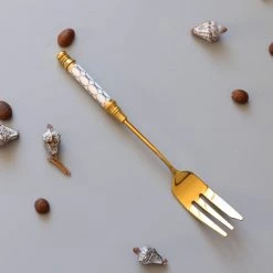 Staunton And Henry Gatsby Elegant Modern Dessert Forks - Set Of 4 Kitchen