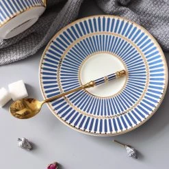 Staunton And Henry Gatsby Elegant Modern Dessert Spoons - Set Of 4 Kitchen