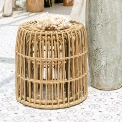 Staunton And Henry Flores Rattan Stool 6 Staunton And Henry Flores Rattan Stool