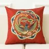 Staunton And Henry Modern Red Oriental Throw Cushion