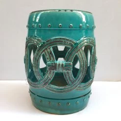 Staunton And Henry Furniture Vintage Chinese Ceramic Stool