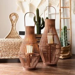 Staunton And Henry Kuta Bamboo Floor Lantern Home Accessories