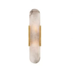 Staunton And Henry Modern Marble And Gold Wall Light Lighting