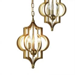 Staunton And Henry Moroccan Style Brass Pendant Light Lighting