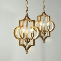 Staunton And Henry Moroccan Style Brass Pendant Light Lighting