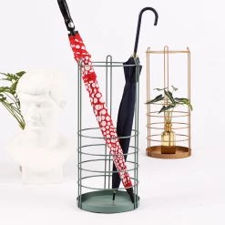 Staunton And Henry Modern Round Cage Umbrella Stand