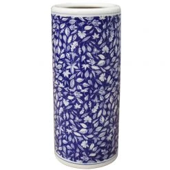 Staunton And Henry Furniture Blue And White Chinese Umbrella Stand