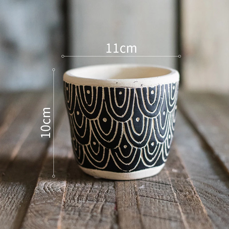 Staunton And Henry Home Accessories Nordic Black And White Flower Pot 7 Staunton And Henry Home Accessories Nordic Black And White Flower Pot