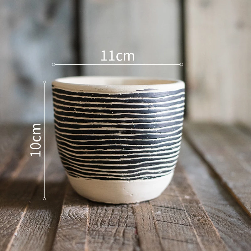 Staunton And Henry Home Accessories Nordic Black And White Flower Pot 9 Staunton And Henry Home Accessories Nordic Black And White Flower Pot