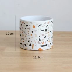Staunton And Henry Terrazzo Pattern Plant Pots - Set Of 4 Home Accessories