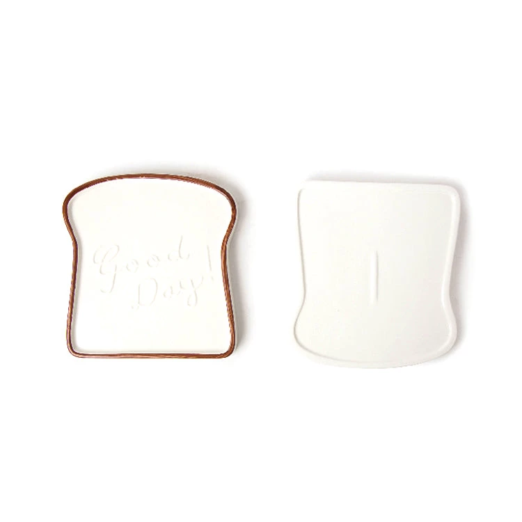 Staunton And Henry Toast Shaped Breakfast Plate 2 Staunton And Henry Toast Shaped Breakfast Plate