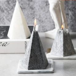 Staunton And Henry Home Accessories Faux Marble Candle
