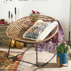 Staunton And Henry Nordic Rattan Rocking Chair Furniture