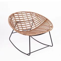 Staunton And Henry Nordic Rattan Rocking Chair Furniture