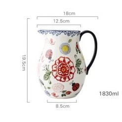 Staunton And Henry Hilda Hand Painted Ceramic Water Jug