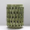 Staunton And Henry Bamboo Lattice Ceramic Stool