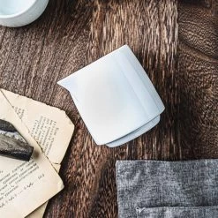 Staunton And Henry Modern White Milk Jug - Set Of 2